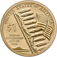 US USA Native Dollar 2024 Eagle Staff P